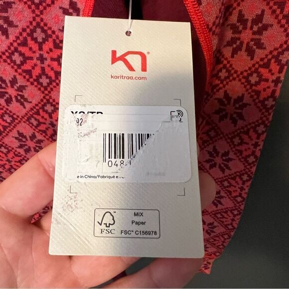 Kari Traa Women's Rose Long Sleeve Baselayer Top 100% Wool - Picture 8 of 11